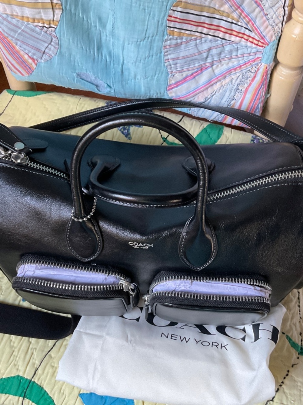 Coach Compass 35 w/pockets - Picture 6 of 9